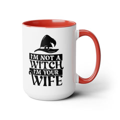 Princess Bride Quote Mug,I'm Not A Witch I'm Your Wife,Valerie,Carol Kane fan,80s Movie Quote,romcom mug,movie lover gift,comedy movie mug,