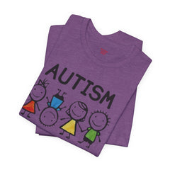 Autism Awareness Unisex T-Shirt - Colorful Kids Design