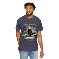 USS George Washington SSBN 598 Submarine T-Shirt with a quote from its namesake