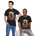 Black Cat And Pumpkin! Graphic Unisex Heavy Cotton Tee