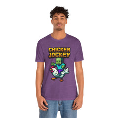 Video Game Chicken Jockey Tee - Unisex Short Sleeve T-Shirt