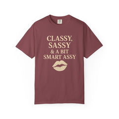 Classy Sassy T-shirt, Unisex Casual Top, Statement Tee, Gift for Her, Fashion Apparel, Birthday Humor Shirt