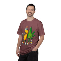 Vintage 'Lighter & Weed' Graphic T-Shirt — Relaxed Stoner/Cannabis Tee