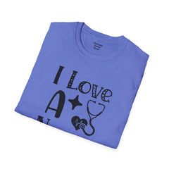 I Love A Nurse - Unisex Softstyle T-Shirt | Nurse Awareness,Gift For Him,Scrubs Lover,Hospital Staff,Gift For Her,RN, Registered Nurse
