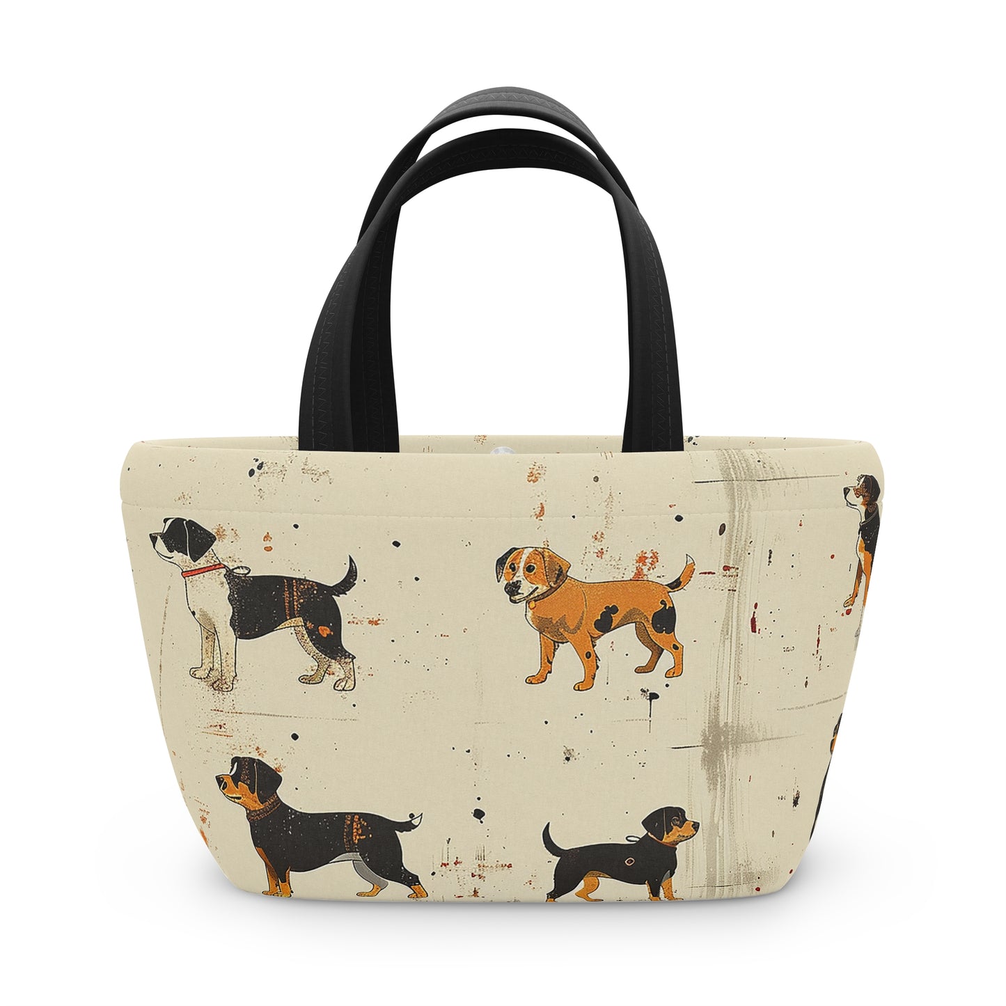 Paint Splattered Standing Dogs - Lunch Bag