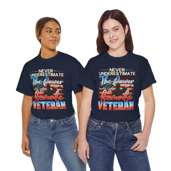 Female Veteran Pride T-Shirt — Gift for Her (Army, Navy, Air Force, Marines)