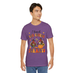 I Teach The Cutest Turkeys Teacher  Thanksgiving Appreciation T-Shirt