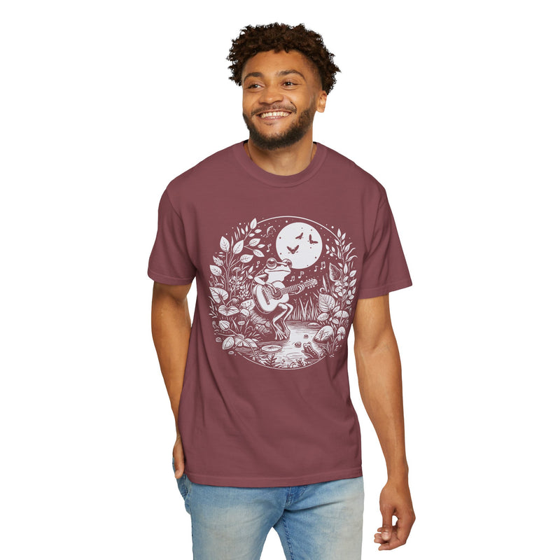 Frog Guitarist Retro Graphic Shirt