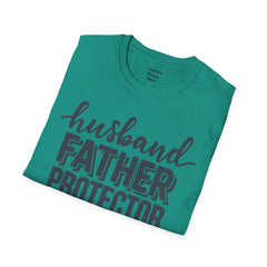 Husband Father Protector Hero Unisex Softstyle T-Shirt