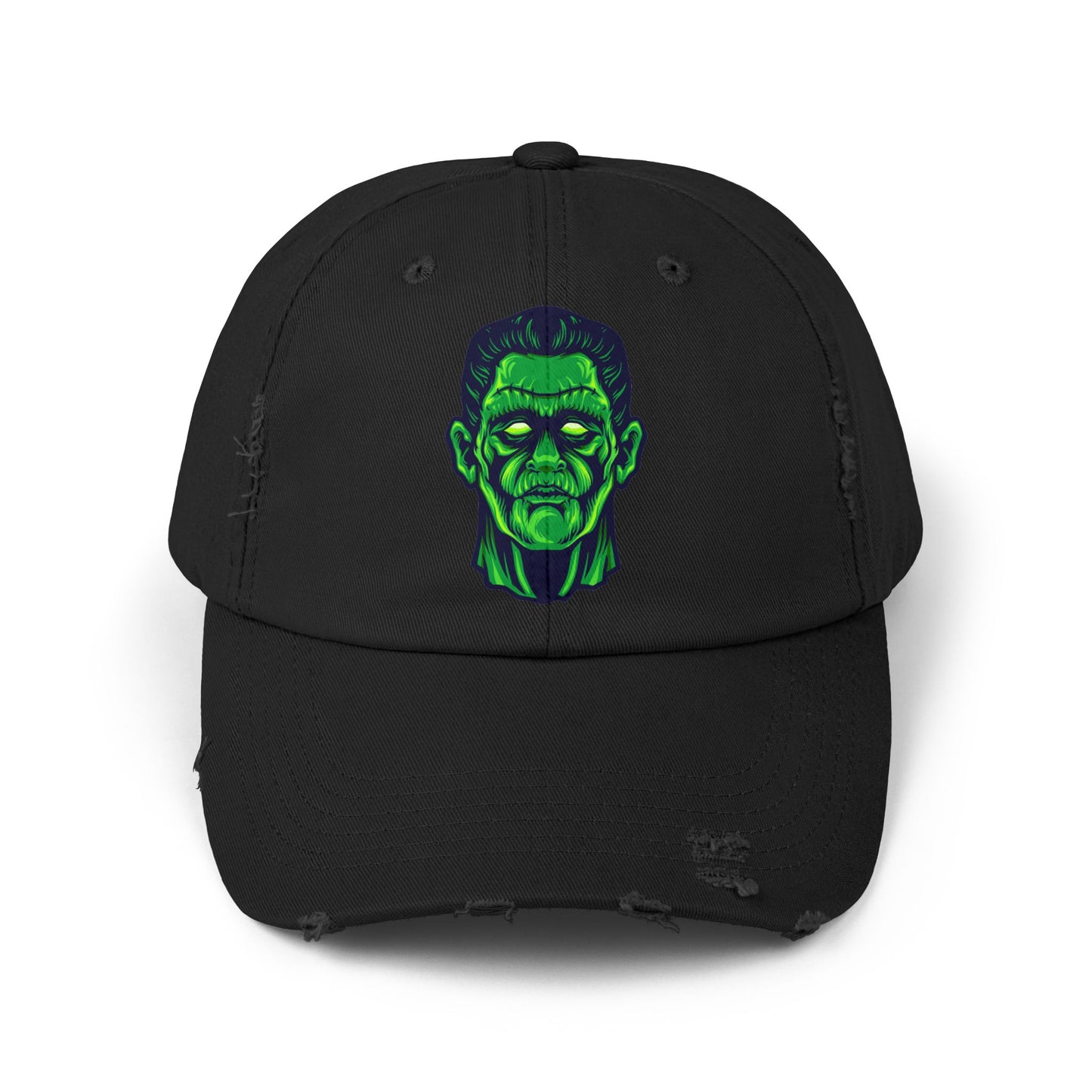 Frankenstein Unisex Distressed Cap