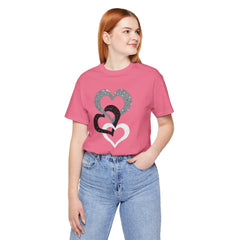 Triple Heart Design Tee