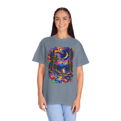 Mystical Psychedelic Moonlit Forest T-Shirt