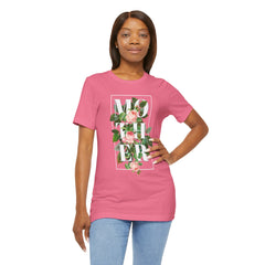 Floral Tee - Unisex Jersey Short Sleeve Tee - Mother In The Flowers, Positive Vibes