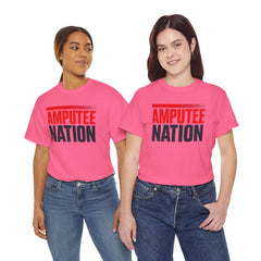 Amputee Nation Unisex Heavy Cotton Tee, Support Shirt, Gift for Amputees, Awareness Apparel, Casual Comfort Wear