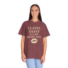 Classy Sassy T-shirt, Unisex Casual Top, Statement Tee, Gift for Her, Fashion Apparel, Birthday Humor Shirt