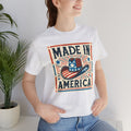 Made In America Cowboy Hat Graphic, Unisex Jersey Short Sleeve Tee