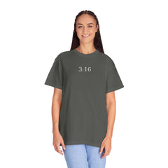 3:16 Quiet Faith T-Shirt — Minimal Christian Scripture