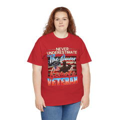 Female Veteran Pride T-Shirt — Gift for Her (Army, Navy, Air Force, Marines)