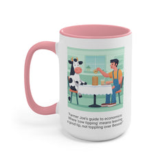 COW TIPPING Awareness - Accent Mugs | Cow Tipping Is Real, Bovine Humor. Gift For Him, Gift For Her, Farm Humor, Cow Fan Gift, Farm Animal