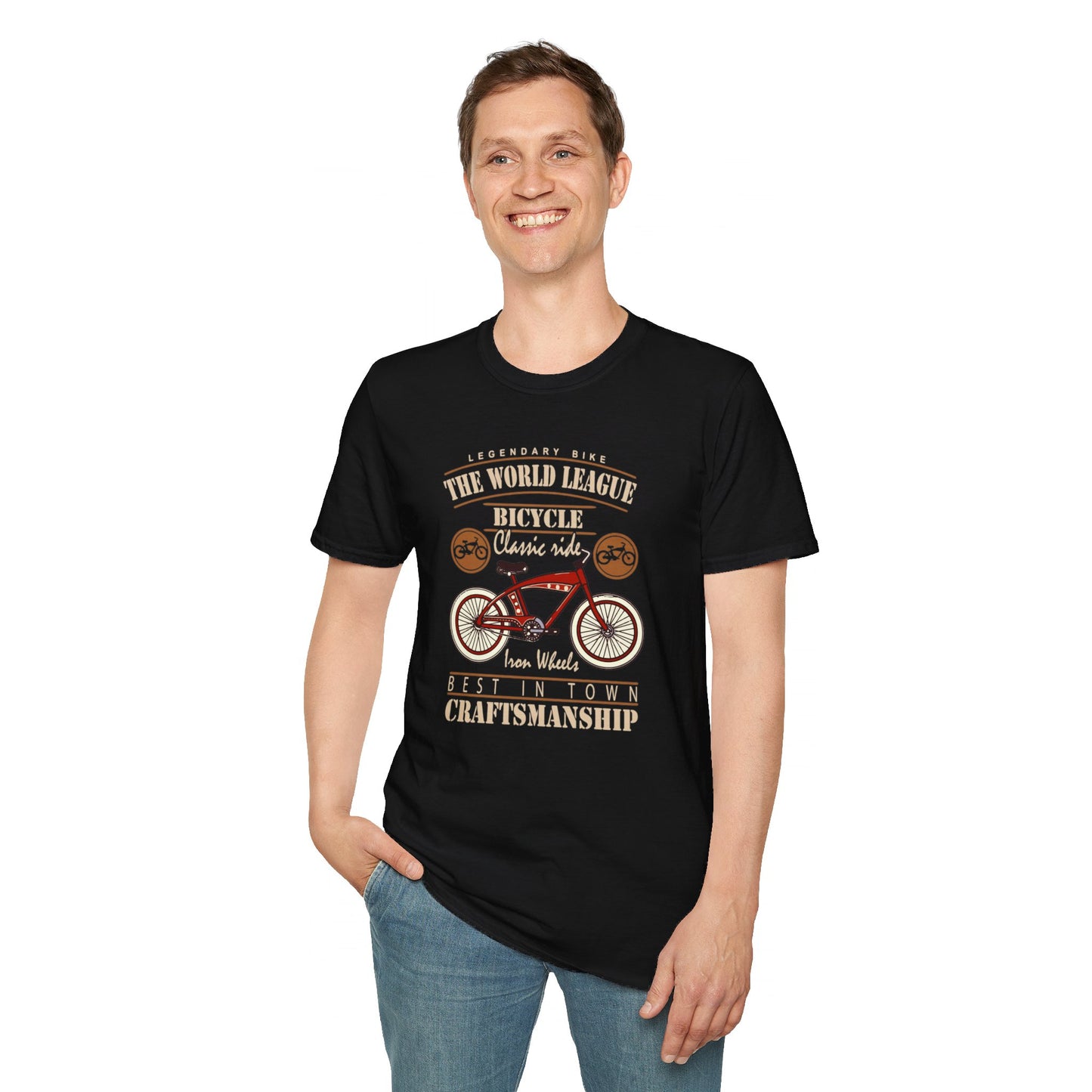 Legendary Bike World Craftsmanship Unisex Softstyle T-Shirt