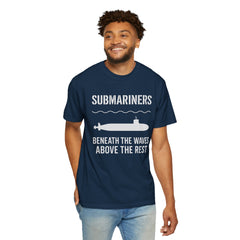 Submariners T‑Shirt — “Beneath the Waves Above the Rest” Navy Crew Tee