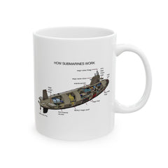 Submarine Magic Ceramic Mug - Fun Nautical Design for Coffee Lovers