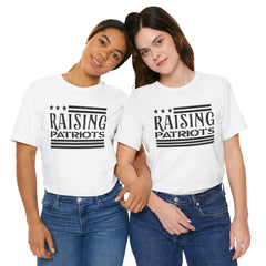 Raising Patriots Tee – Americana Stars & Stripes Family Pride T-Shirt