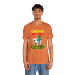 Video Game Chicken Jockey Tee - Unisex Short Sleeve T-Shirt