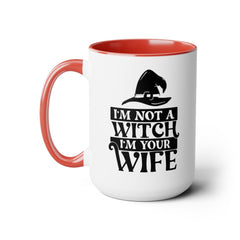 Princess Bride Quote Mug,I'm Not A Witch I'm Your Wife,Valerie,Carol Kane fan,80s Movie Quote,romcom mug,movie lover gift,comedy movie mug,