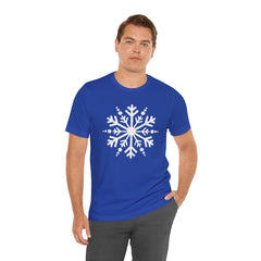Let It Snow Galaxy Snowflake T-Shirt — Christmas Winter Starburst Tee