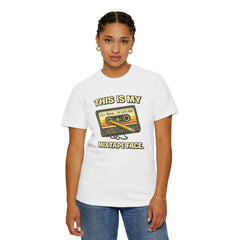Mixtape Face T-Shirt — Retro Cassette Music Graphic Tee