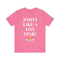 Funny Jewish Humor Party Like A Lox Star Graphic Tee