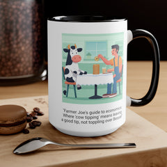 COW TIPPING Awareness - Accent Mugs | Cow Tipping Is Real, Bovine Humor. Gift For Him, Gift For Her, Farm Humor, Cow Fan Gift, Farm Animal