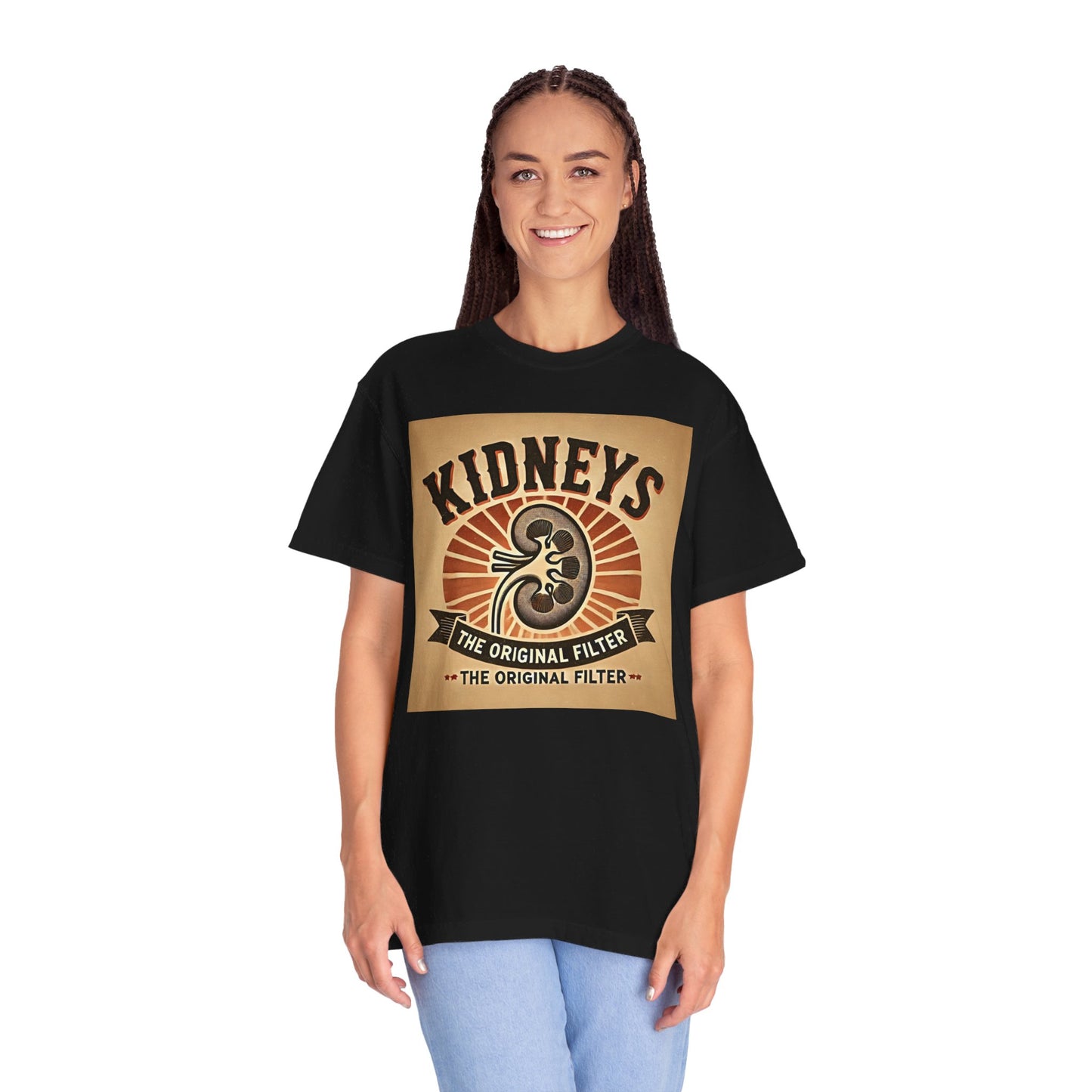 Kidneys The Original Filter, Graphic Unisex Garment-Dyed T-shirt