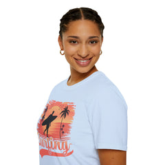 Surfing Unisex Softstyle Graphic T-Shirt