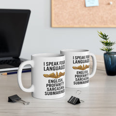 Submarine Officer Language Lover Mug | Ceramic Coffee Cup 11oz 15oz