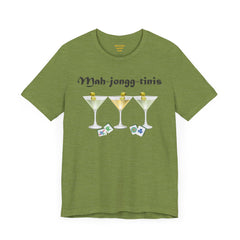 Mah-jongg-tinis  / Mahjong Martini graphics  / Unisex Jersey Short Sleeve Tee /  See Our Matching Tote Bags and Coffee Mugs