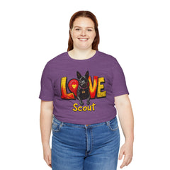 Personalized Love Your Dog T-Shirt — Designed with your dogs name and picture Graphic Tee