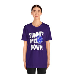 Summer Meltdown Graphic Tee — "Summer Melt Down" Sun Design