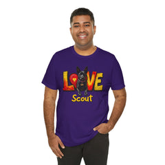 Personalized Love Your Dog T-Shirt — Designed with your dogs name and picture Graphic Tee