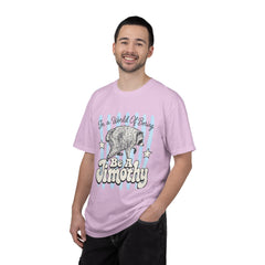 Be A Timothy T-Shirt — Retro Raccoon Graphic Tee ("In a World of Boring")