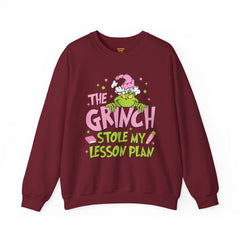 Grinch Stole My Lesson Plan Sweatshirt