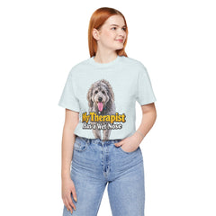 My Therapist Has A Wet Nose Personalized with your dog(s) image T-Shirt