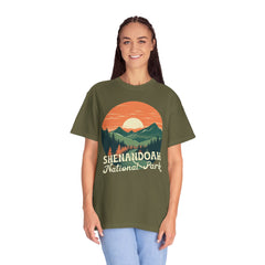Shenandoah National Park Graphic, Comfort Colors Soft Relaxed Fit Unisex Garment-Dyed T-shirt