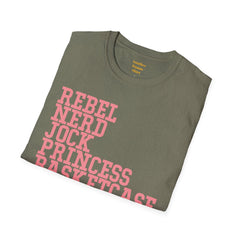 THE BREAKFAST CLUB - Rebel, Nerd, Jock, Princess,  Basketcase -  Unisex Softstyle T Shirt, You Forget About Me, Christmas Gift, For Her