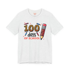 100 DAYS OF SCHOOL - Unisex Jersey Short Sleeve Tee | Elementary School Holiday, Gift For Her, Gift For Him, Teacher Shirt, Classroom Shirt