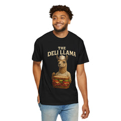 Funny Deli Llama Unisex T-Shirt - Perfect for Foodies and Animal Lovers