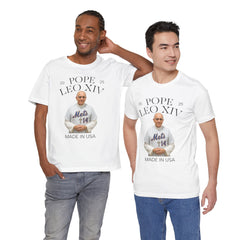 Pope Leo XIV New York Mets Fan Short Sleeve Tee - Made in USA