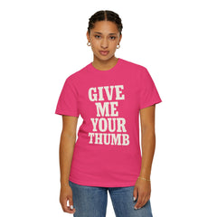 Two And A Half Men Inspired Graphic T-Shirt - Give Me Your Thumb Vintage Tee