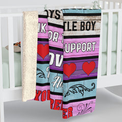 FROM FIREFIGHTER to MOM - Sherpa Fleece Blanket